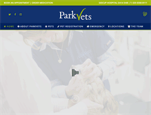 Tablet Screenshot of parkvets.com